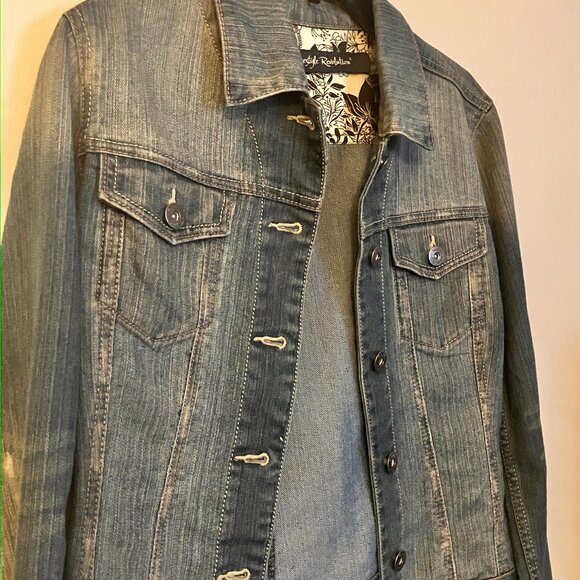 Jean Jacket Freestyle Revolution Women's Size Large - Picture 3 of 6
